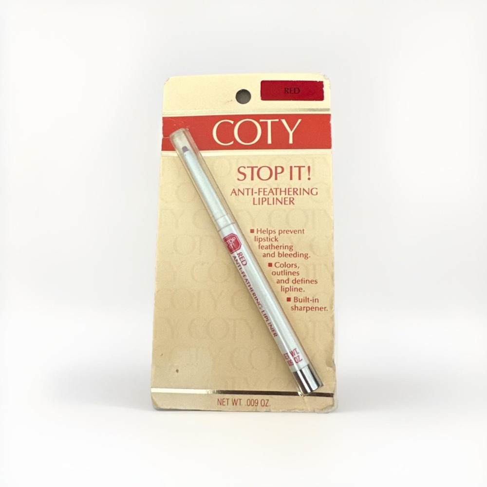 Vintage Coty Stop It! Anti Feathering Lipliner Red NOS Discontinued Rare